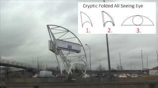 Giant Cryptic All Seeing Eye and Winged Disc