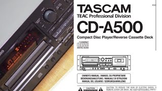 Video thumbnail for TASCAM CD-A500 by AudioHome
