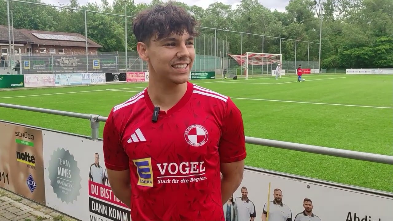  Jonas Varona – Stürmer Alemannia Lendersdorf – gegen Frechen II beide Varonas erfolgreich 