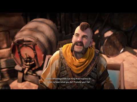 HFW: Erend provides supporting fire to get Nozar to let Aloy through the gates