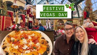 A Festive Afternoon in Las Vegas 🎄 Food, Friends & the Bellagio - Mishmas Day 19 #mishmas2025
