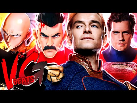 Rap Eu sou Invencível 2 (Capitão Pátria, Omni-Man, Saitama e Superman) | VGBeats