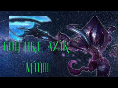 AZIR MID LATE GAME COMEBACK LEAGUE OF LEGENDS GAME PLAY!