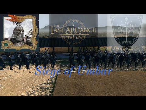 The last stand of Numénor at Umbar! Last alliance mod for Shogun 2