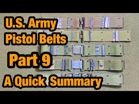 ALICE gear pistol belts & Integrated Infantry Fighting System , A quick summary