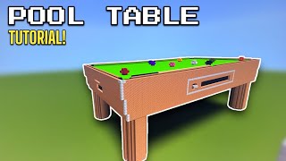 Minecraft Tutorial: How To Build A Pool Table!