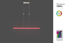 TEMPERIUS závesné SMART svietidlo LED/24W výška: 80-150cm + diaľkové ovládanie