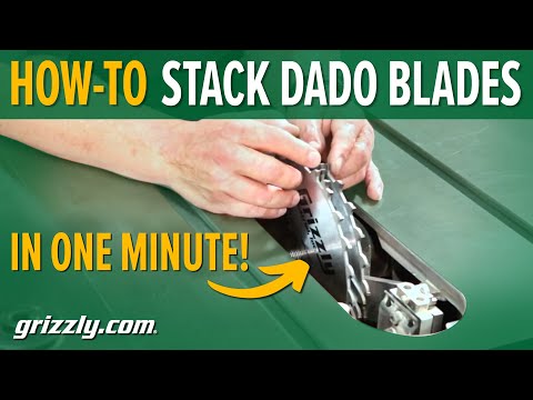 1 Minute Tech Tip - How To Properly Stack Your Dado Blades