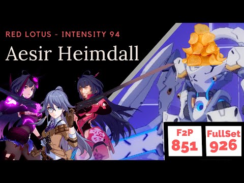 [Honkai Impact 3] Q-Singularis Abyss Red Lotus - 94 Eh - Aesir Heimdall - Lightning Buff 851/926