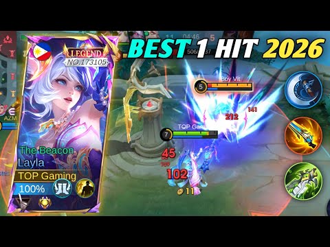 BEST LAYLA DAMAGE BUILD 2026 🔥 INSANE ONE-HIT META - Mobile Legends