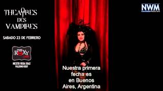 Saludo Sonya Scarlet de Theatres des Vampires!!! 23/02 en Roxy Live