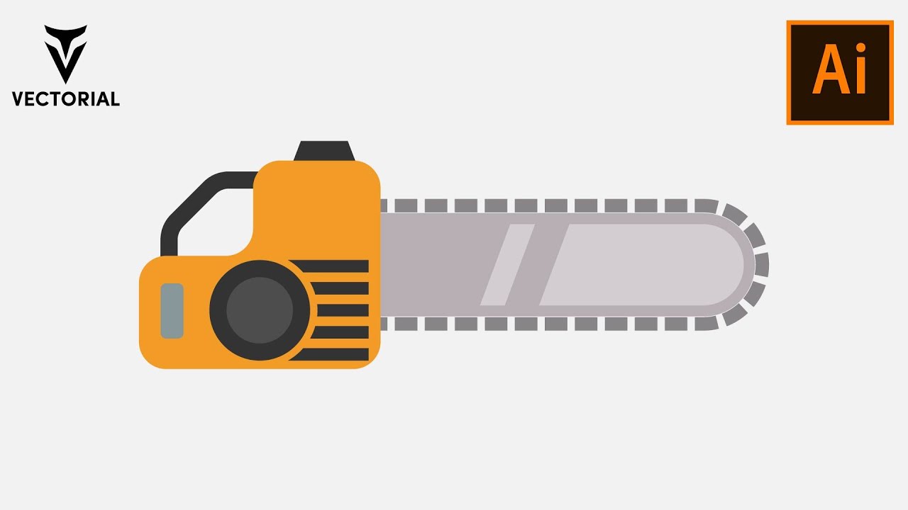 How to make a Chainsaw in Adobe Illustrator