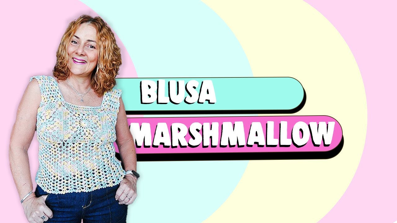 Blusa Marshmallow em Crochê