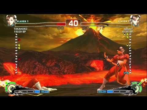 TAKAHOKO [Chun] vs daisev7 [Chun] SSF4 Japanese Online Ranked Matches - TRUE-HD