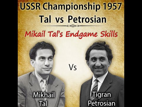 Mikhail Tal's Endgame Skills | USSR Championship | Tal vs Petrosian 1957