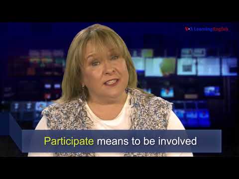 ニュースの言葉。参加する (News Words: Participate)