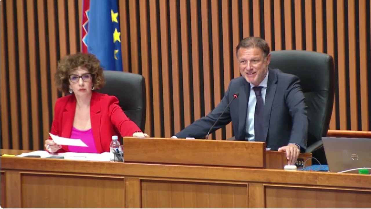 Kaos u saboru. Bulj pozdravio sa  zds, a onda je nastao kaos. Pupovac Jurčeeviću: Ti si smeće !