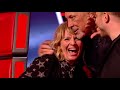 The Voice UK 2018: Tom Jones KISSES Olly Murs' Mum