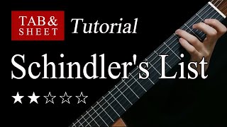 Schindler's List - Fingerstyle Lesson + TAB