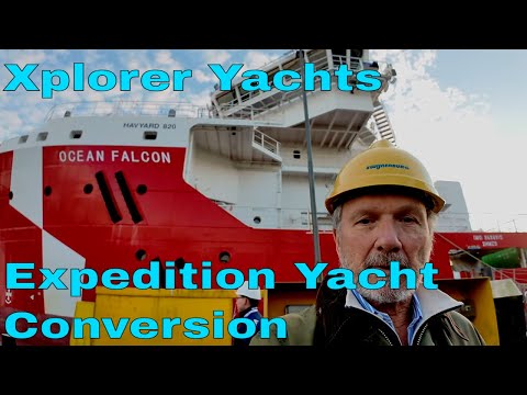 Tech Tour of Project UFO (Ocean Falcon) in Holland Available for Conversion to Expedition Yacht