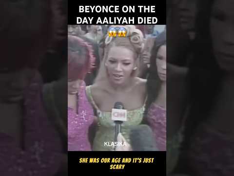 What BEYONCE Said After AALIYAH DIED 😱 #beyonce #aaliyah #shorts