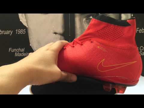 soccer-shops.us - Cheap Sale Nike Mercurial Superfly CR7 FG Soccer Cleats Red Gold