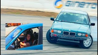 Girl Driving Skills | Drifting in BMW | [Full HD]