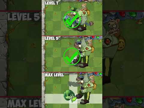 Pvz 2 Check plants - Blockoli Level 1, 5, Max vs Parkour Gargantuar