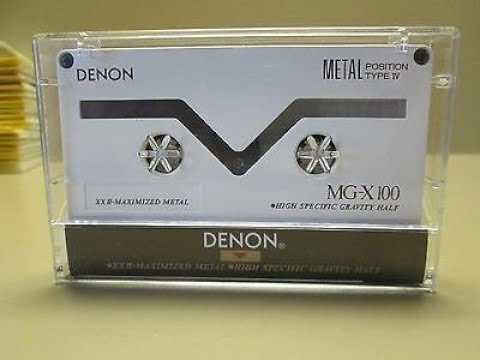 распаковка DENON MG-X 100  /  metal cassette 1991  /  type IV