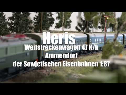 PIKO ET41 PKP & Heris Weitstreckenwagen Ammendorfer der Sowjetischen Eisenbahn H0 Modellbahn 4k