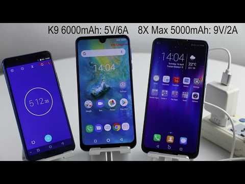 Oukitel K9 : la charge rapide comparée à d'autres smartphones