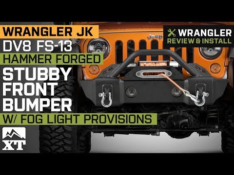 Jeep Wrangler JK DV8 FS-13 Hammer Forged Stubby Front Bumper (2007-2018) Review & Install