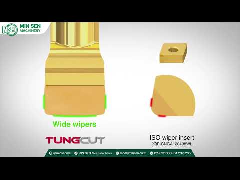 TungCut CBN - Innovative CBN inserts for accelerated machining of hard part turning - MIN SEN