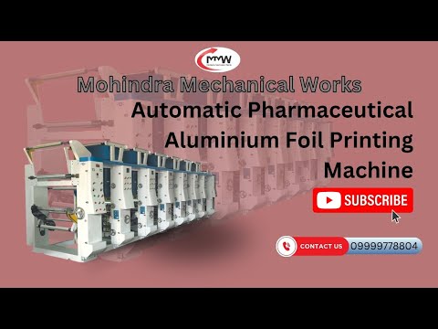 Automatic pharmaceutical aluminium foil printing machine
