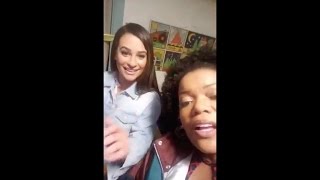 Lea Michele and the rest of the cast of Untitled Mayor City Project via Yvette Nicole Brown