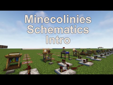 Minecolonies Schematic Tutorial - Schematic Intro + Guidelines - Modded Minecraft + World Download!