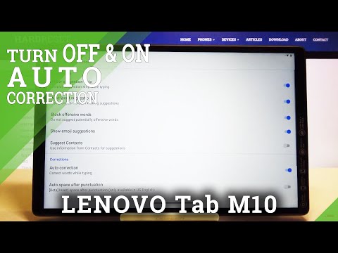 How to Manage Dictionary Feature in Lenovo Tab M10 – Enable / Disable Auto Correction