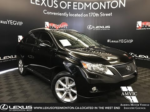 Used Black 2012 Lexus RX 350 Touring Package Walk Around Review - Camrose, Alberta
