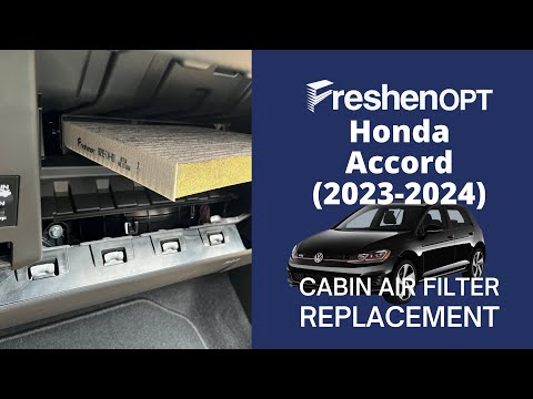 How to replace cabin air filter for Honda Accord 2023-2024?