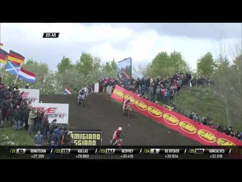 MXGP of Europe Jeffrey Herlings and Romain Febvre battle