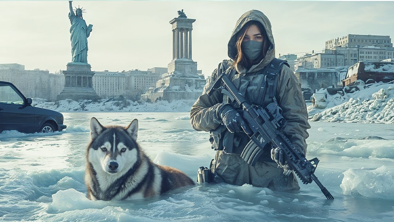 Lucha por sobrevivir durante una catástrofe glaciar. Peliculas de acción aventura completas español