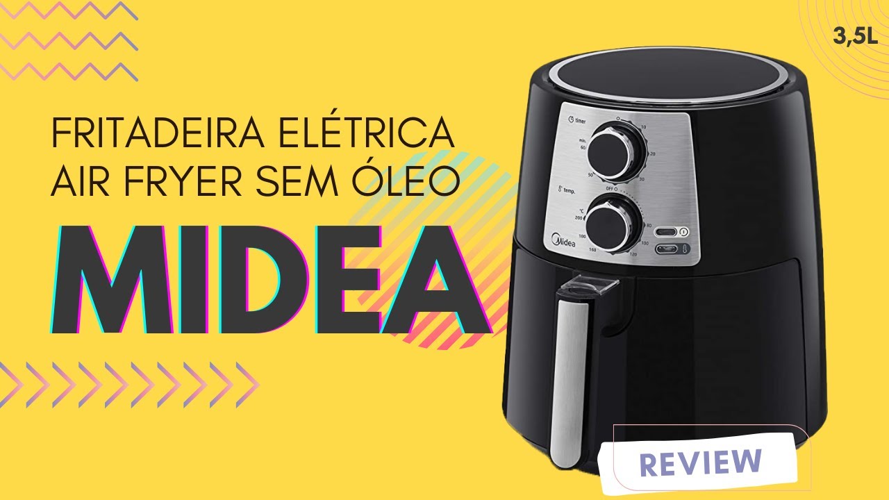 Miniatura da avaliação em vídeo de Fritadeira Midea Air Fryer 4,5L FWM45P1