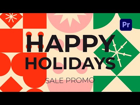 Bold Bauhaus Xmas / PP / AE / FCP / Apple Motion Template