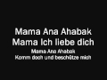 Christina Stürmer - Mama Ana Ahabak (Lyrics ...