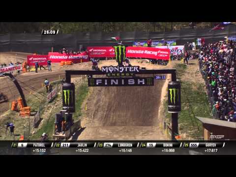 Jeffrey Herlings passes Jordi Tixier MXGP of Trentino 2015 - motocross