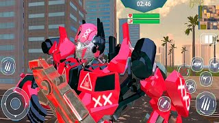 Wars of Transformers: Red Optimus Car Drone Robot || Android Gameplay