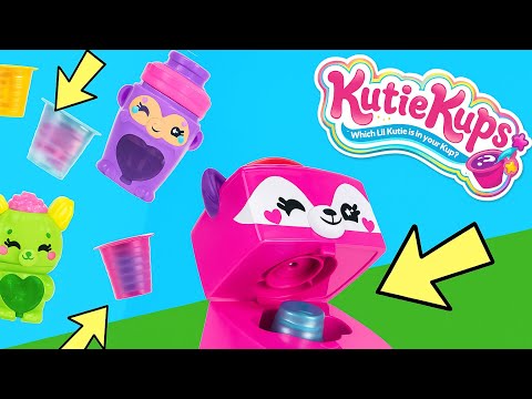 Kutie Kups Deluxe Vendie Set Unboxing! Toy Vending Machine! 
