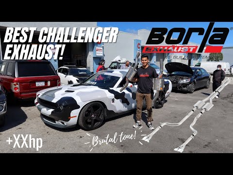 BORLA ATAK EXHAUST INSTALL on Dodge Challenger | Installation, Exhaust Note & Flybys! | *MUST HEAR*