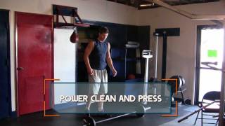 Power Clean and Press exercise video thumbnail