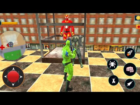Flying Spider Crime City Rescue Mission | Spider Hero Battle for Partner - Android GamePlay